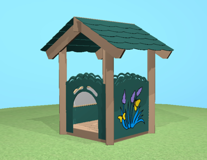 Thumbnail: 4x4 Infant Playhouse with Bench