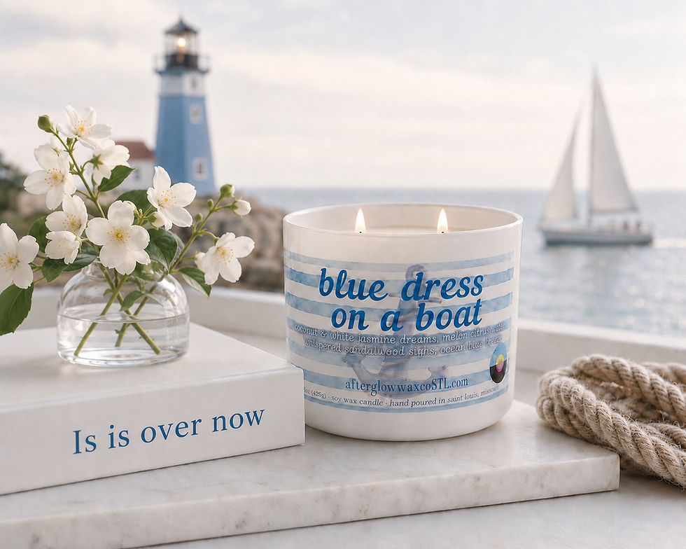 Thumbnail: Blue Dress on a Boat Soy Wax Candle
