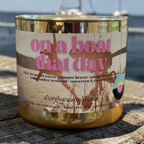 On a Boat That Day Candle