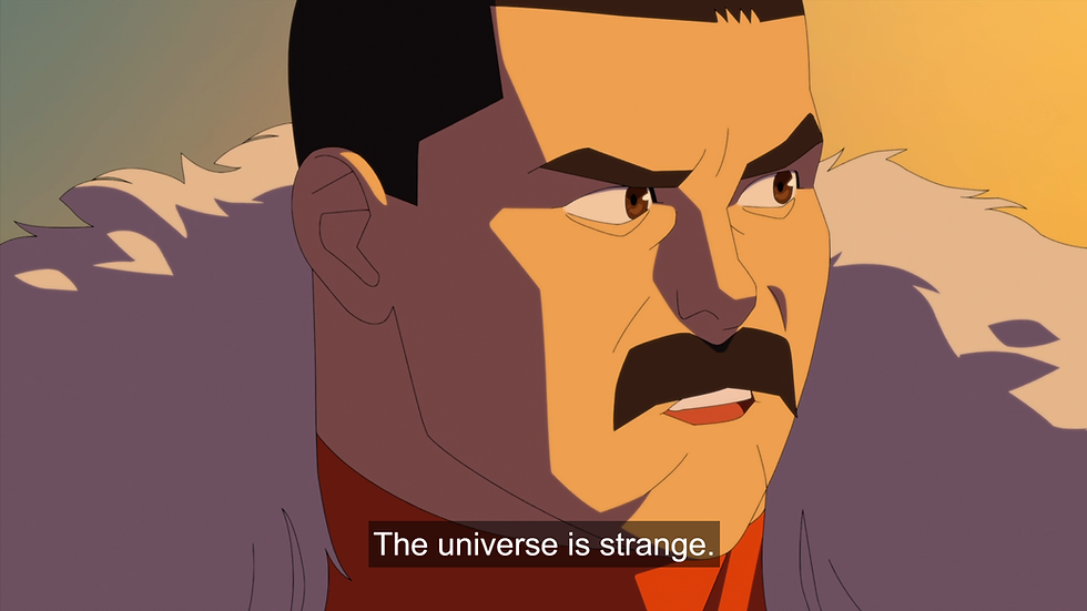 Thragg says, "The universe is strange." 