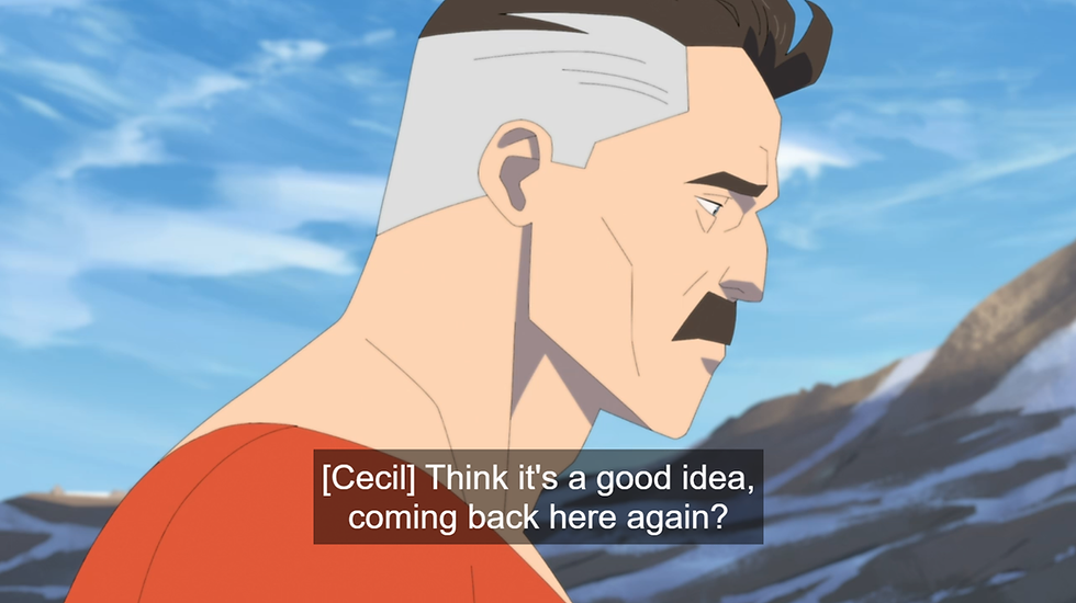  "[Cecil] Think it's a good idea, coming back here again?"