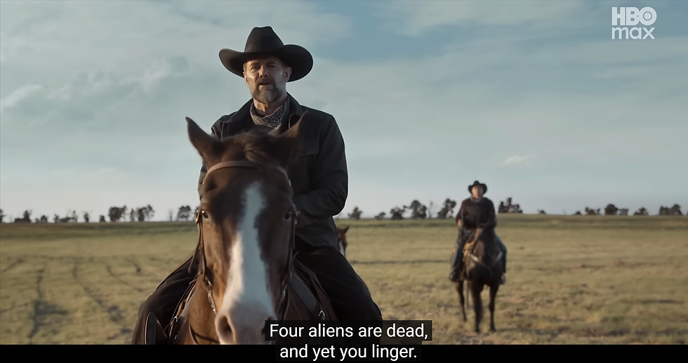  Four aliens are dead.
And yet you linger 
says John Macon.
