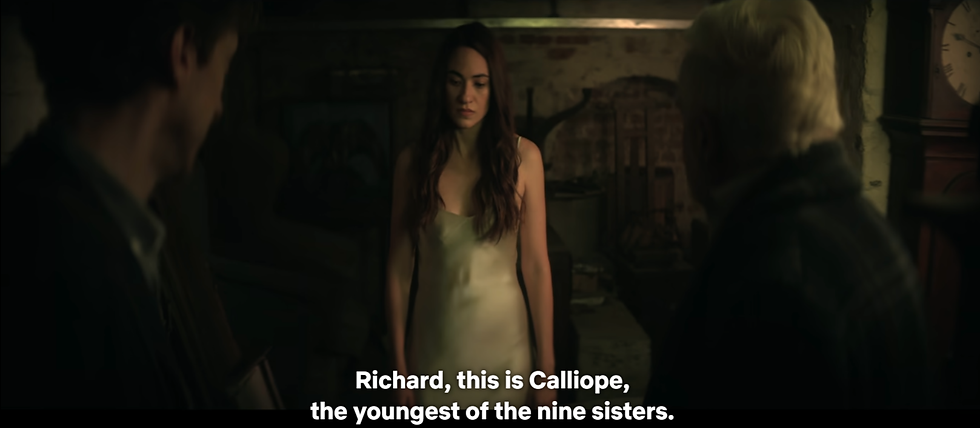 "Richard, this is Calliope, the youngest of the nine sisters."