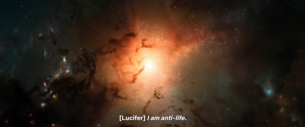 Lucifer uses the Anti-Life against Dream.