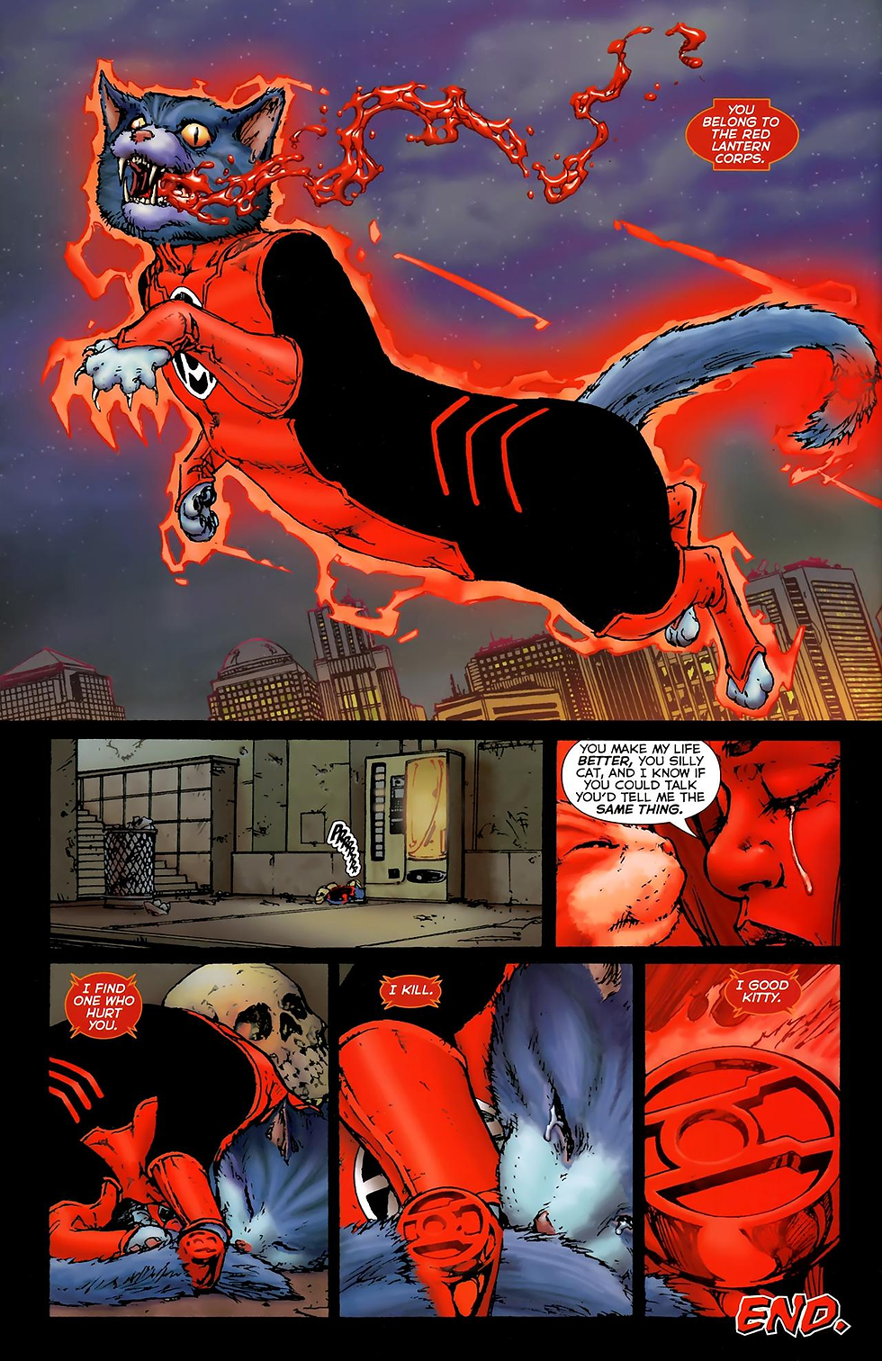 Dex Starr the cat Red Lantern.