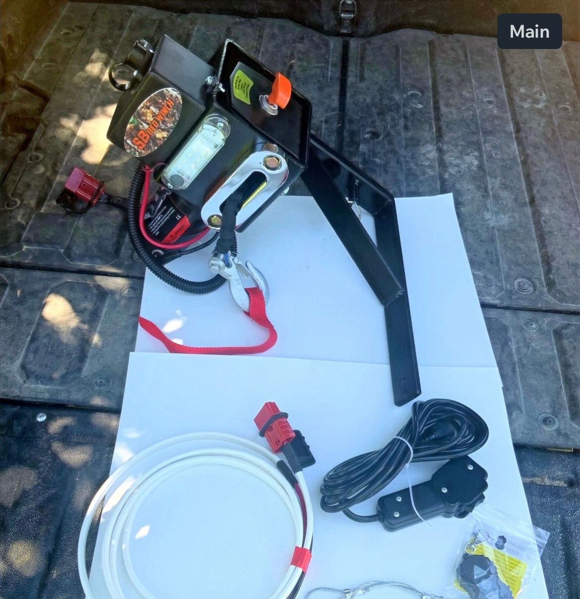 SB Bed Winch Kit for 2024 Kawasaki Pro FX by SB Wood and Weld