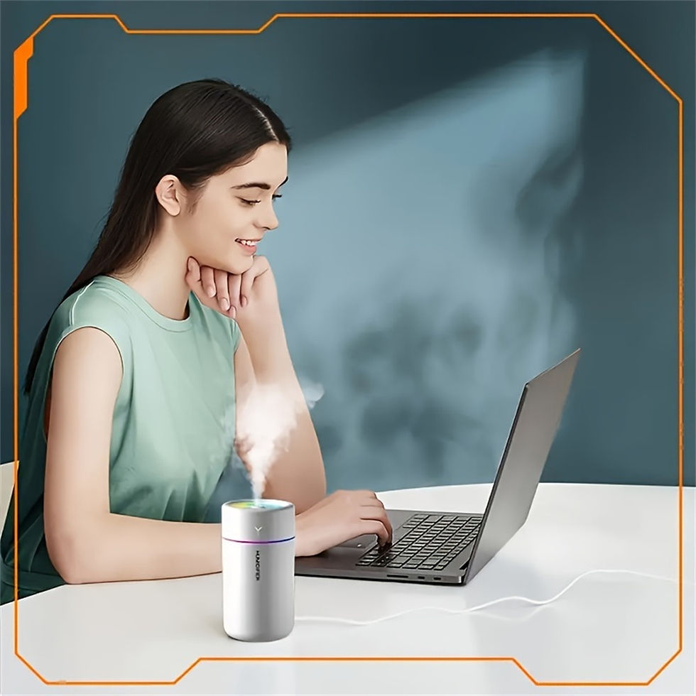 Thumbnail: 1pc Car Humidifier Colorful LED Aromatherapy Humidifier Silent Ultrasonic 