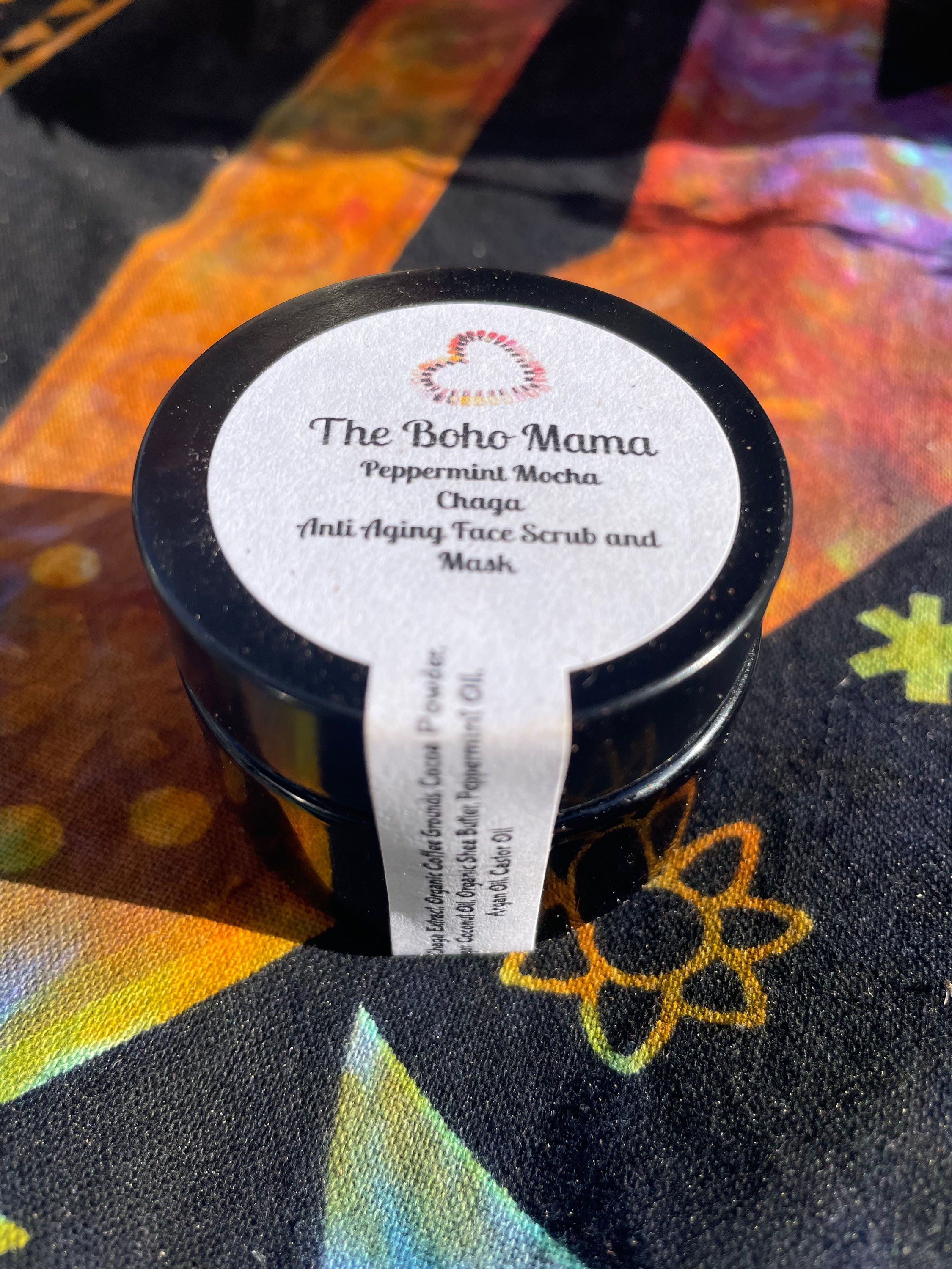 The Boho Mama Mocha Chaga Anti-Aging Facial Mask and Scrub