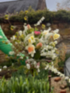 gift bouquet held in hand