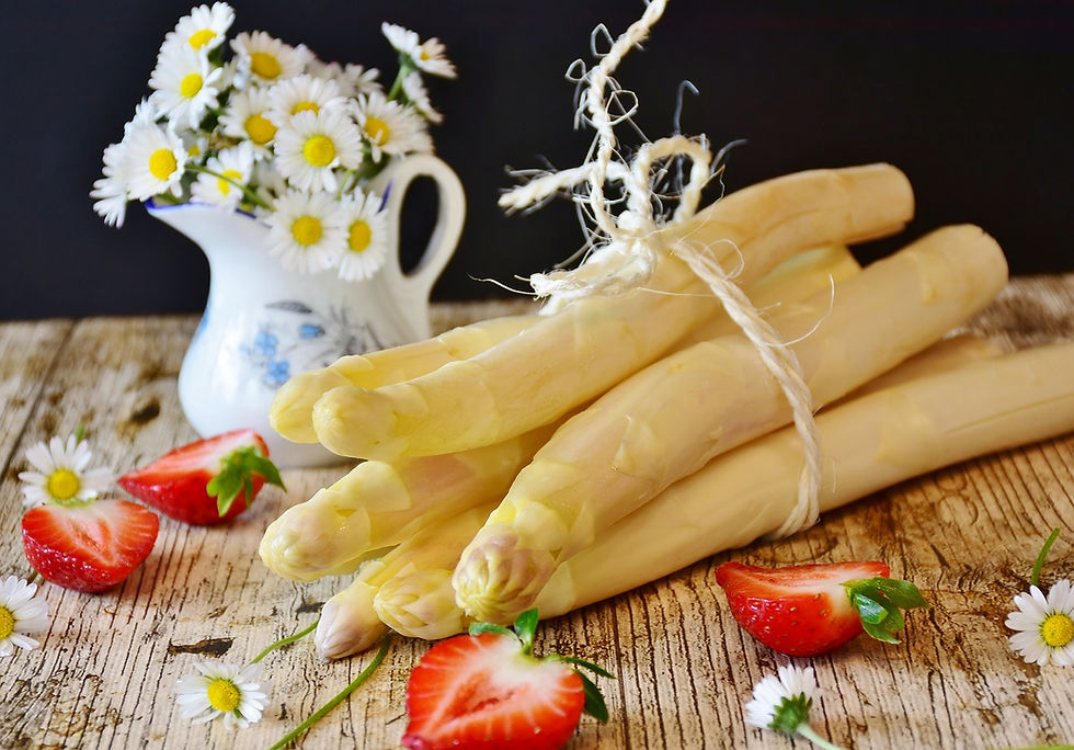Spargel von der Vorspeise bis zum Dessert