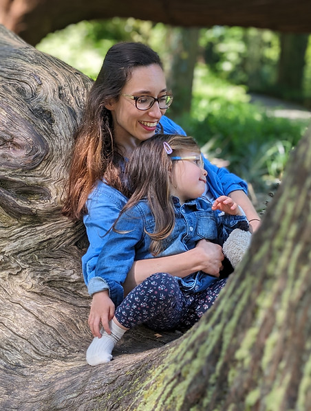 A photo of a woman and her daughter