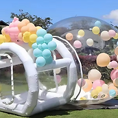 Ballonhaus I Bunte Ballons I Hüofburg in Weiß