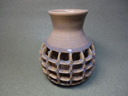 広口透かし花瓶