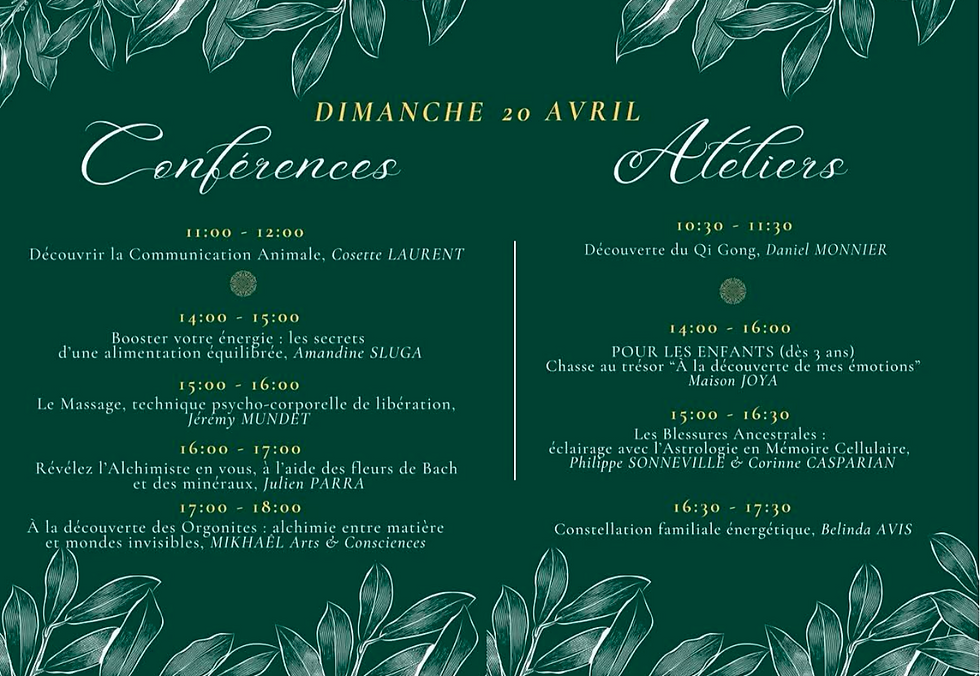 Conférence : Le Massage, technique psychocorporelle de libération