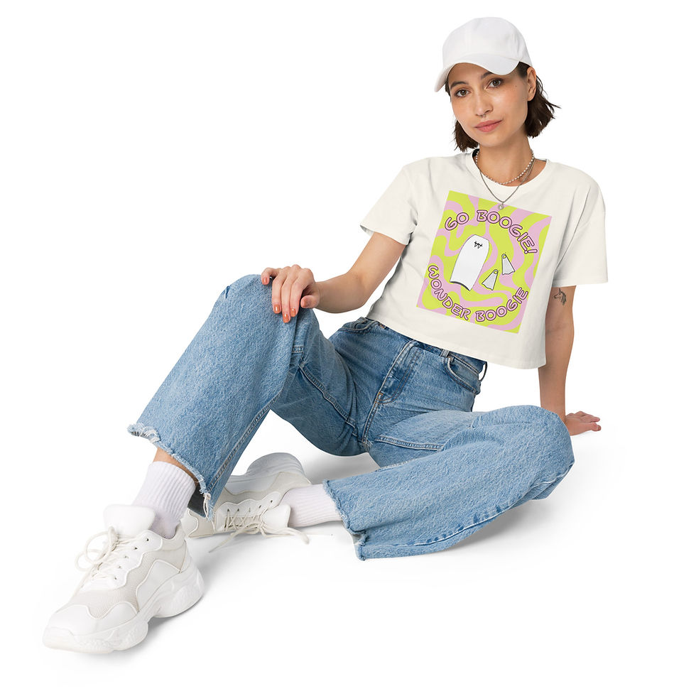 Thumbnail: GO BOOGIE! Women’s crop top t-shirts