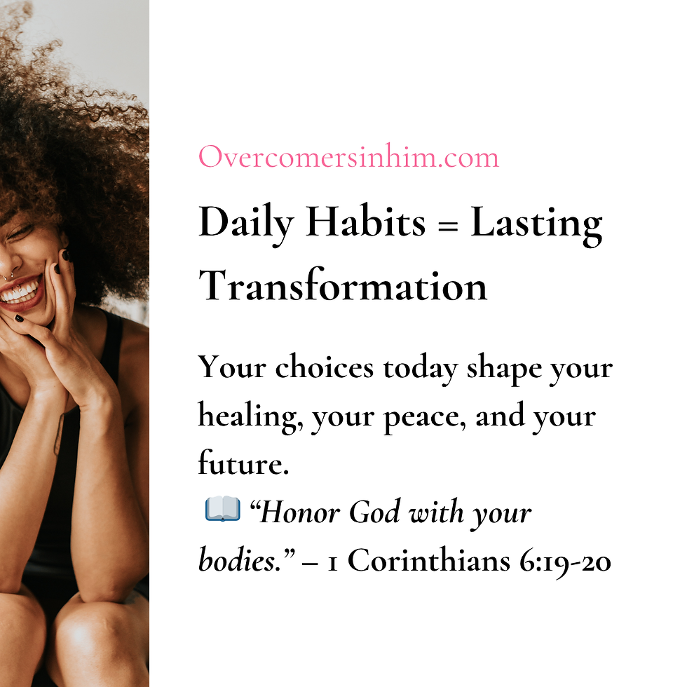 ✨ Daily Habits = Lasting Transformation ✨