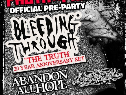 FROTH & FURY FEST ADELAIDE PRE-PARTY - BLEEDING THROUGH