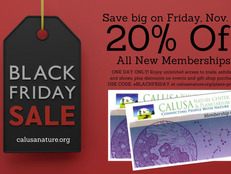 Calusa Nature Center & Planetarium Announces Black Friday New Membership Discount and Giving Tuesday Campaign