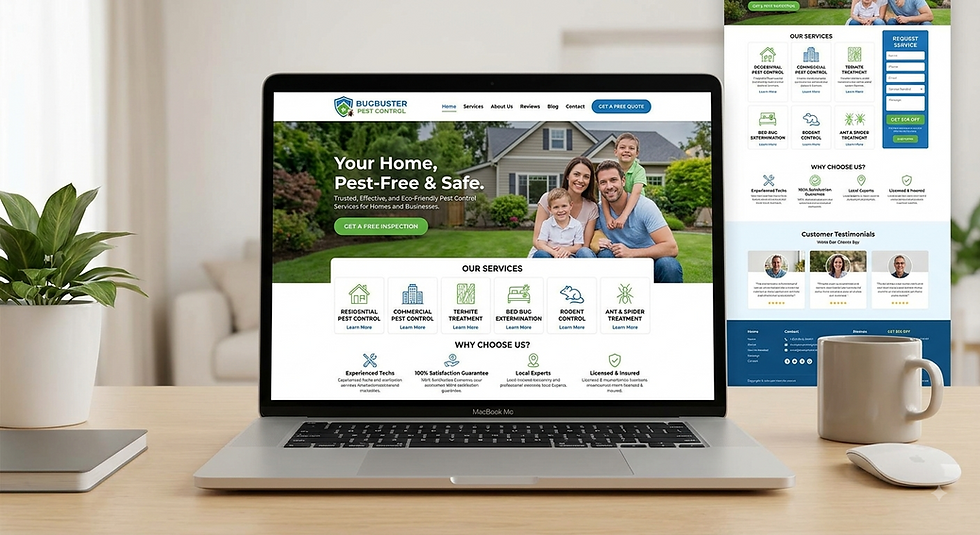 What Makes Pest Control Website Design Helpful for First-Time Customers