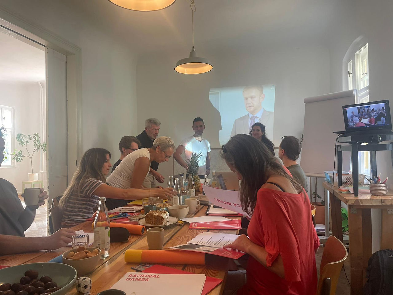 Meeting with the trainers