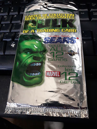 SEARS incredible hulk cards