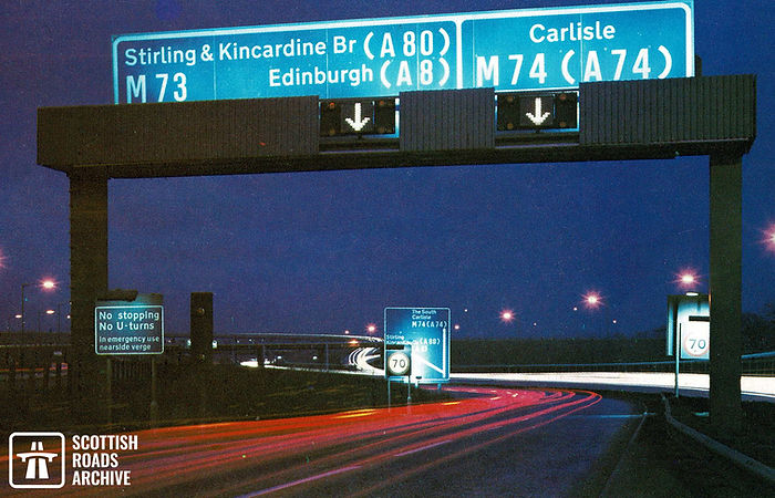 M74 Hamilton Bypass - Maryville terminus (1970s).