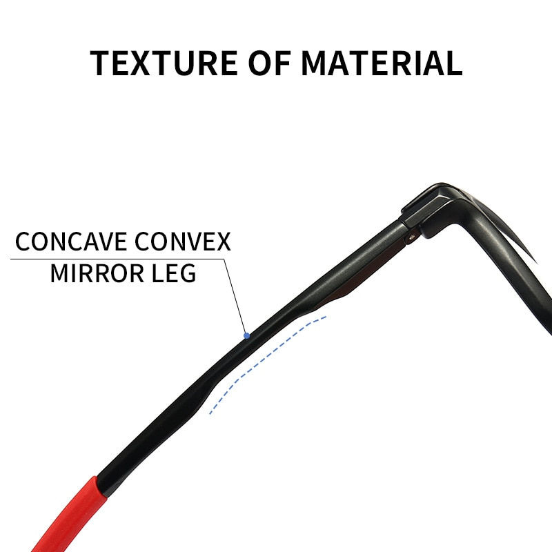 Thumbnail: TR90 Sports Men Eyeglasses Frame  Aluminum Magnesium Legs