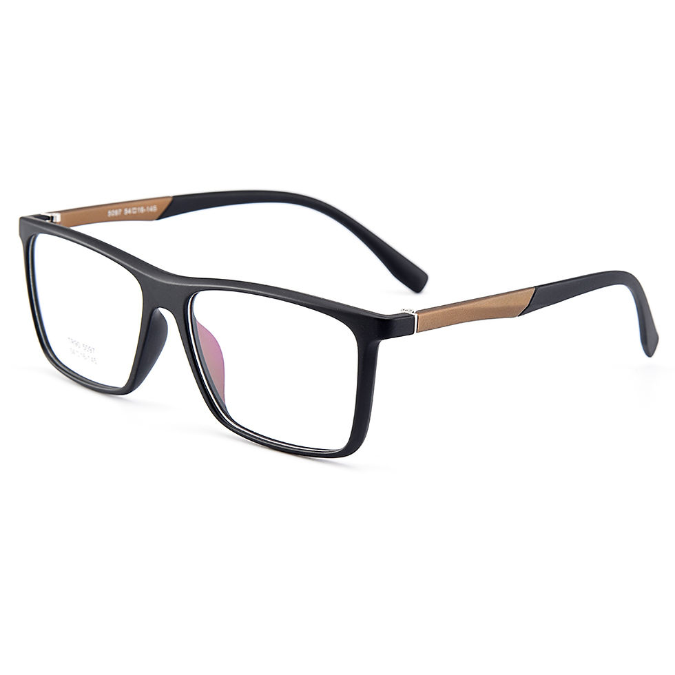 Thumbnail: Stylish Ultralight TR90 Rectangular Full Rim Optical Glasses 