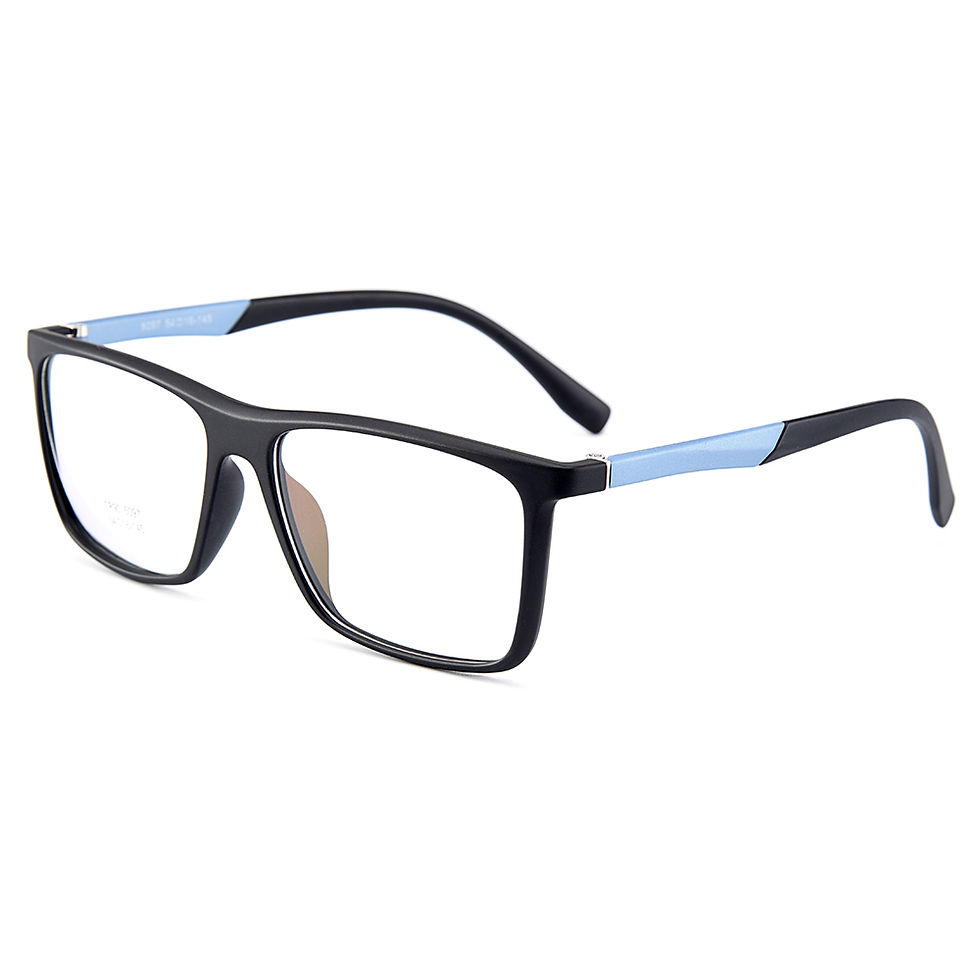Thumbnail: Stylish Ultralight TR90 Rectangular Full Rim Optical Glasses 