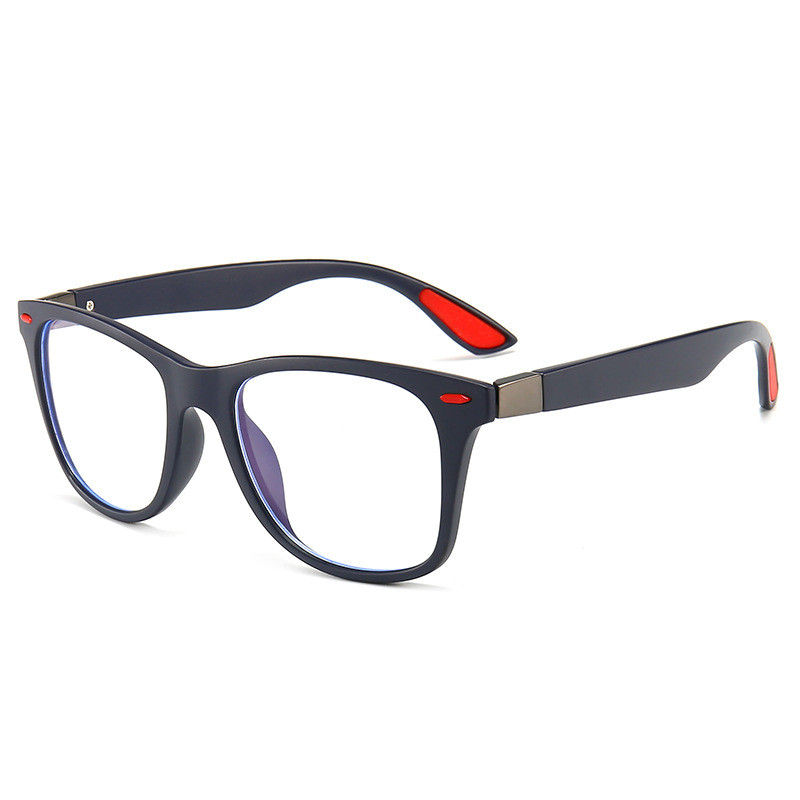 Thumbnail: Anti-Blue Glasses Square Frame Flat Glasses Men And Women Frame Glasses