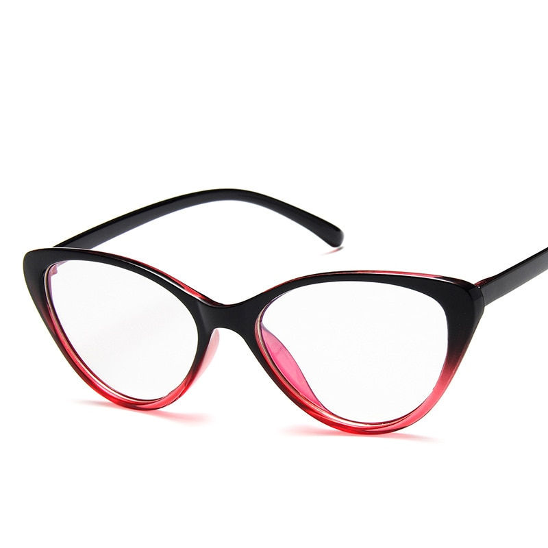 Thumbnail: Trendy Spectacle Frame Anti Blue Light Glasses Cat Eye for Women 