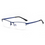 Thumbnail: Anti-radiation Glasses Frame Anti-blue Eyes Half-frame Square Flat Glasses