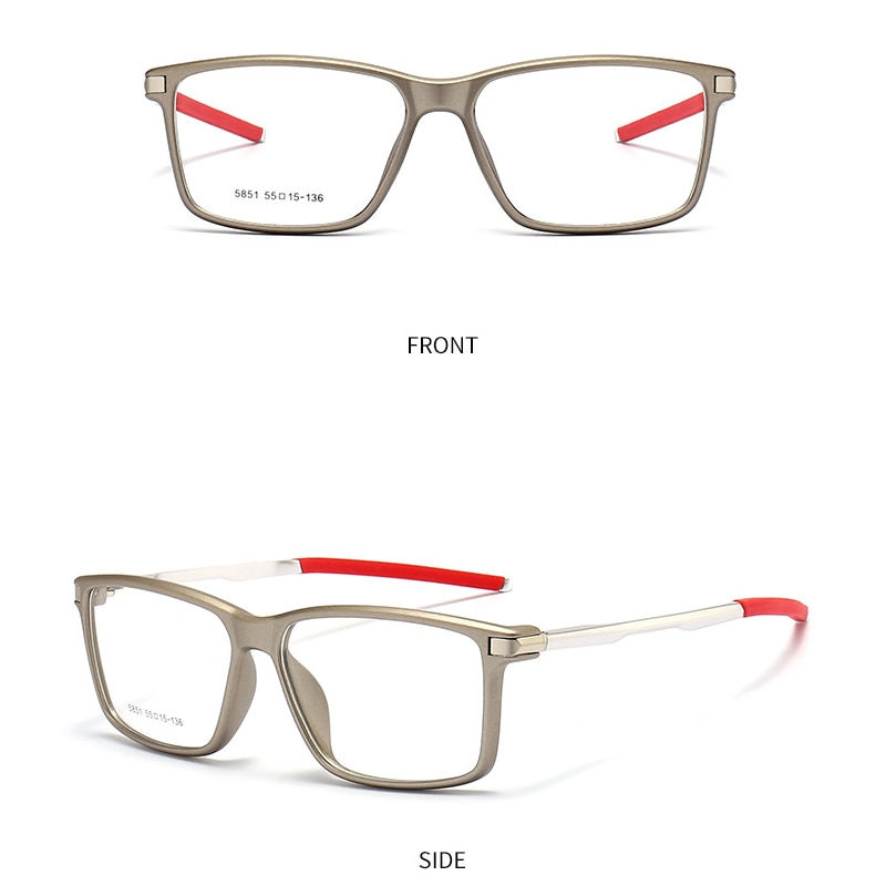 Thumbnail: TR90 Sports Men Eyeglasses Frame  Aluminum Magnesium Legs