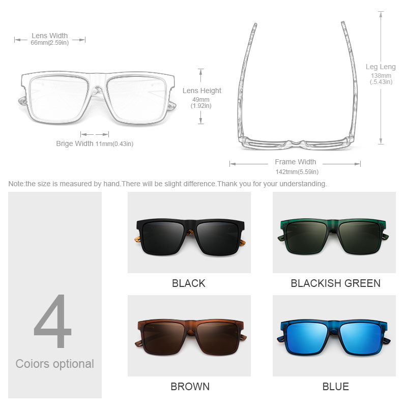 Thumbnail: Ravenisa Zebra Wood Square Sunglasses 