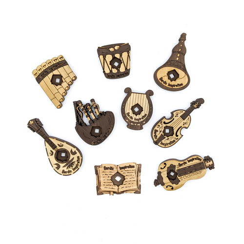 Single Bardic Inspiration Token, Tracker, Scales with Charisma Tabletop Things