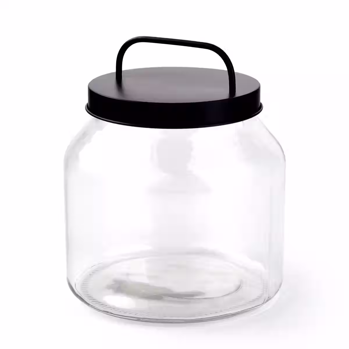 Glass Jars with Black Lid