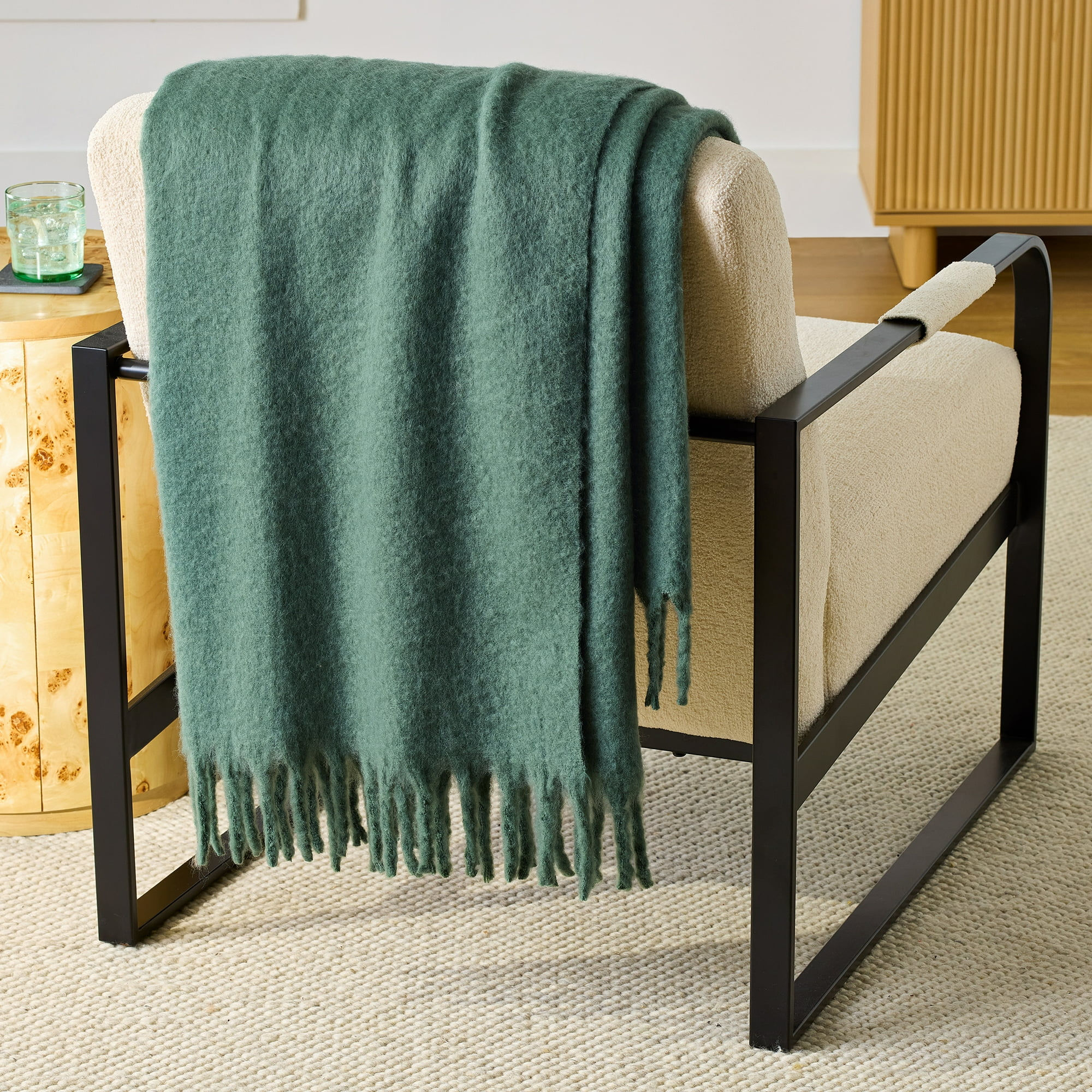 Cozy Couch Throw Blanket Green Ash