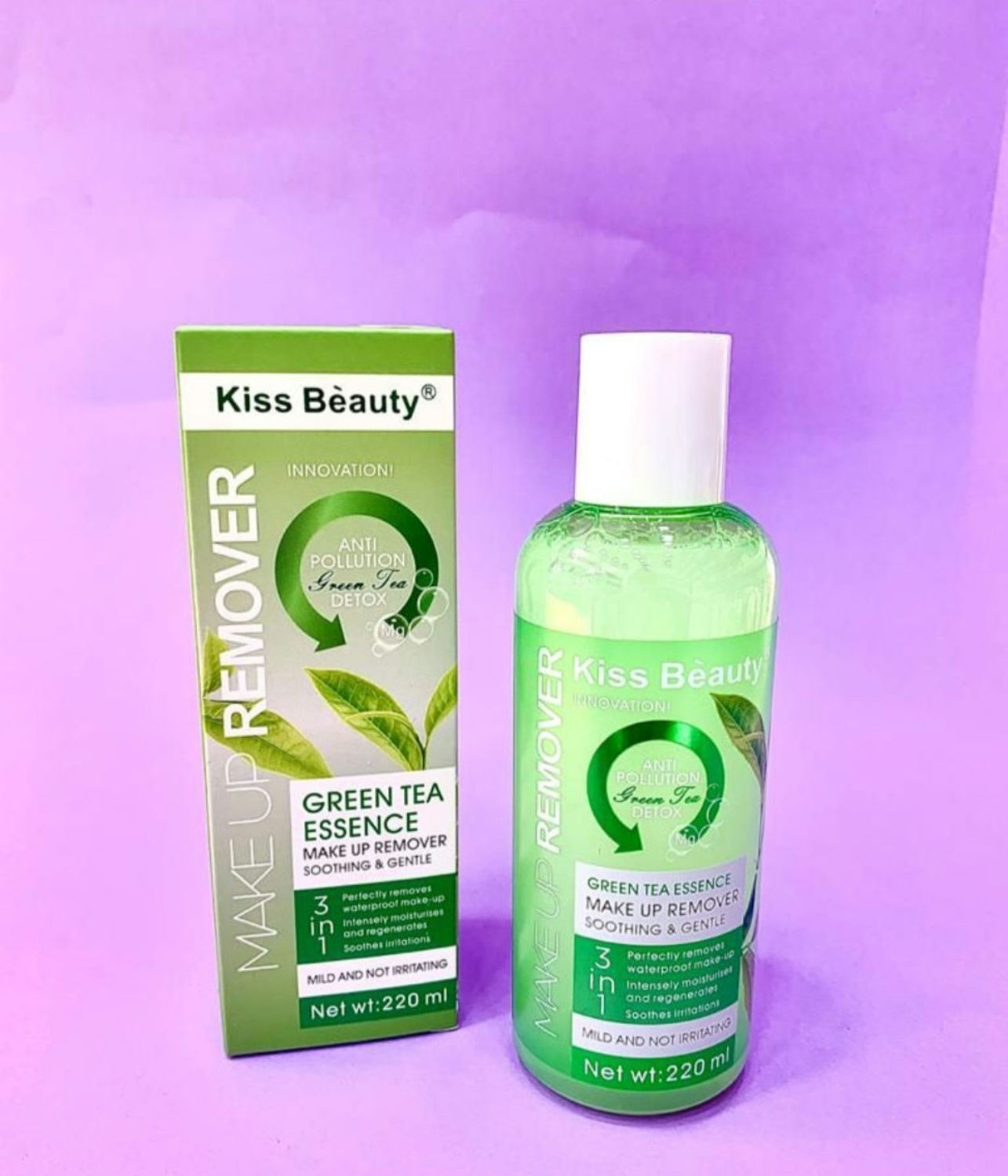 Agua micelar te verde- Kiss Beauty