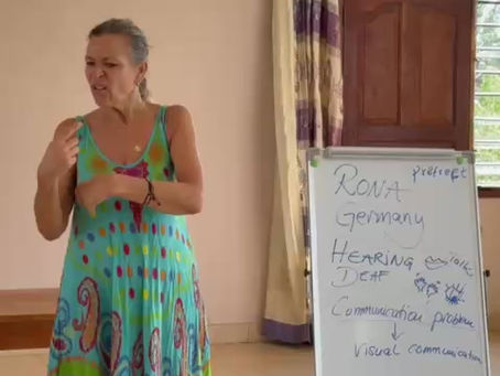 WORKSHOP AT DEAF CENTRE in KENYA