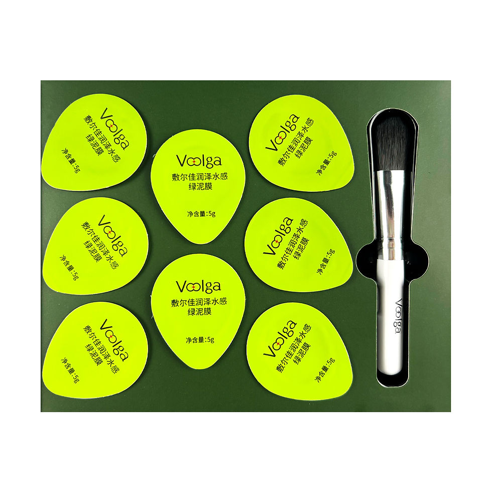 Thumbnail: VOOLGA Glossy and Water Sense Green Mud Mask 8pcs