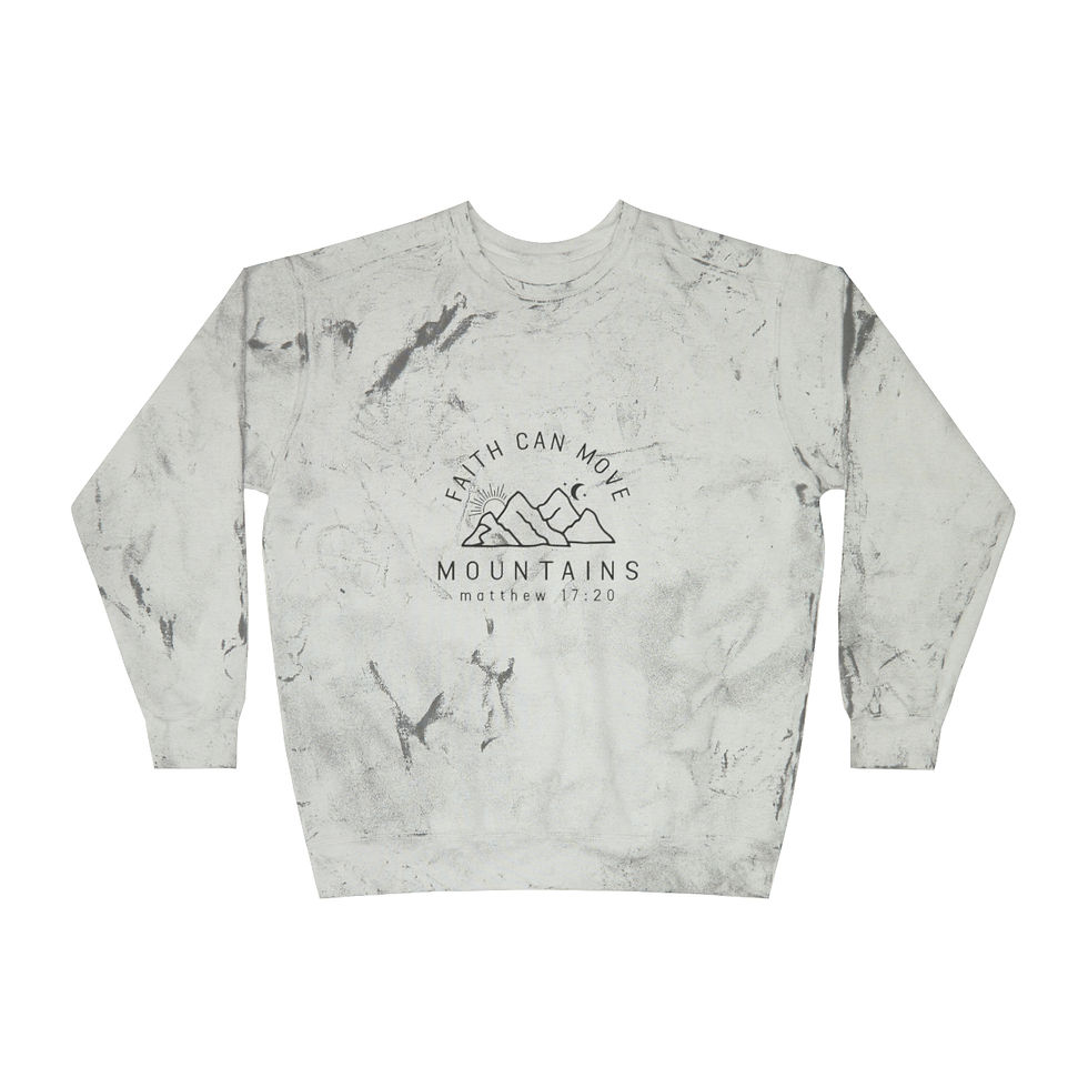 Thumbnail: Moving Mountains Faith Color Blast Crewneck Sweatshirt