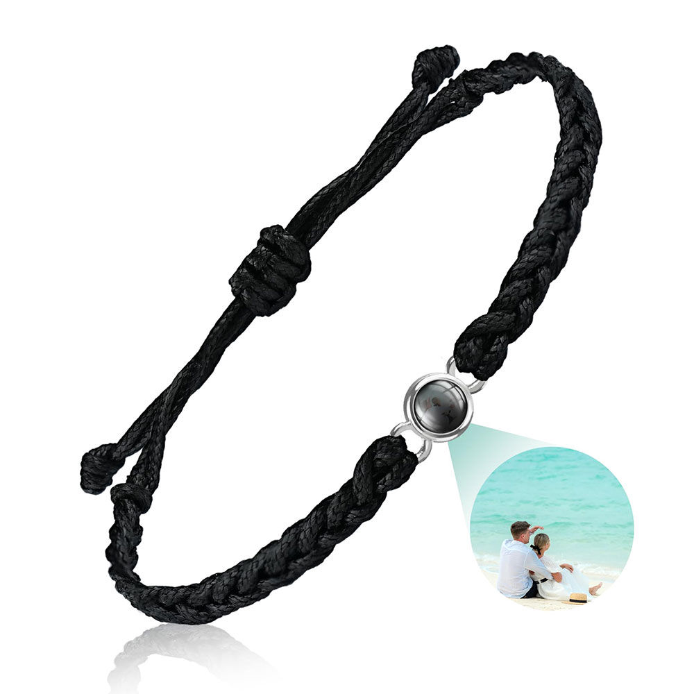 Iris Woven Photo Bracelet