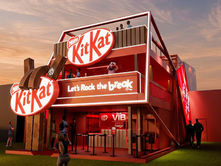 KitKat aposta em brindes e experiência com agendamento no Rock in Rio 2026