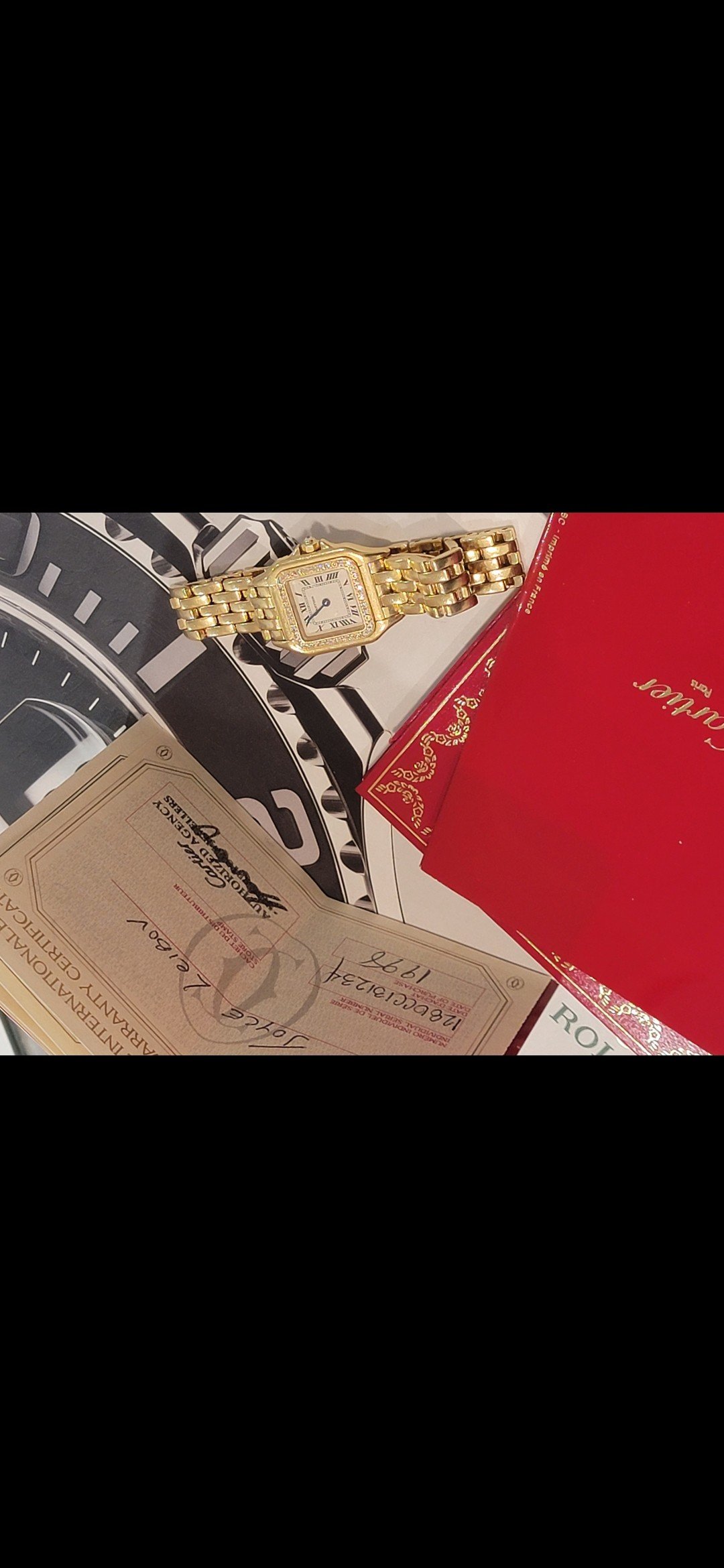 A timepiece and its papers — Le Lion d’Or