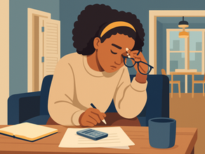femme qui regarde des documents