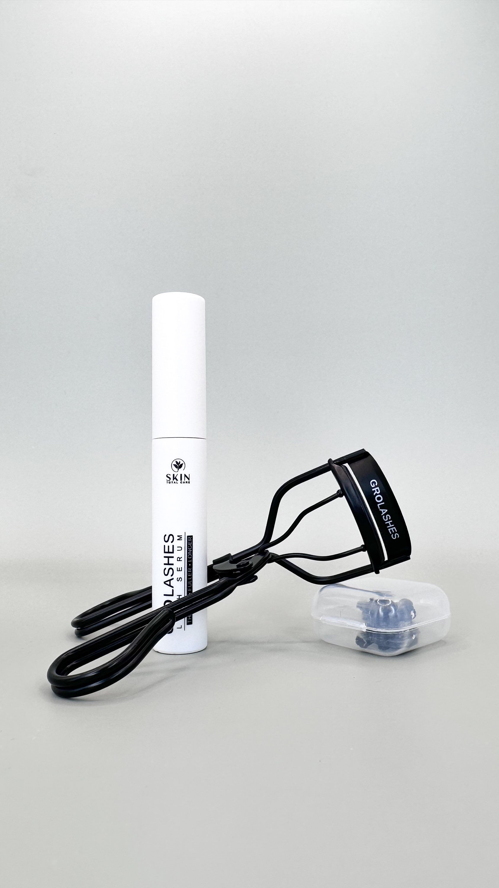 GROLASHES Eyelash Serum+ Eyelash Curler Lift & Length + 5x Rubber