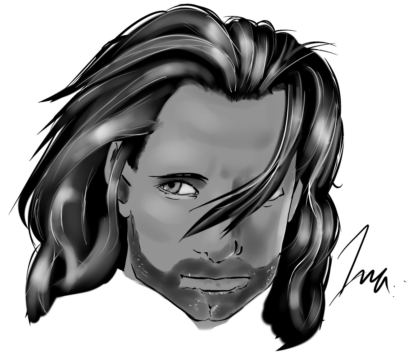 Vigo Mortensen Quick Sketch