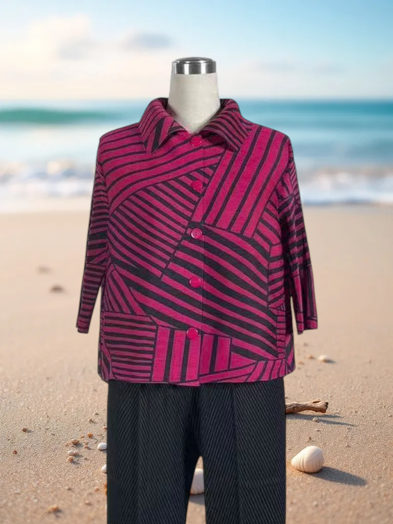 Thumbnail: 88334 white/blk jacket/blouse y