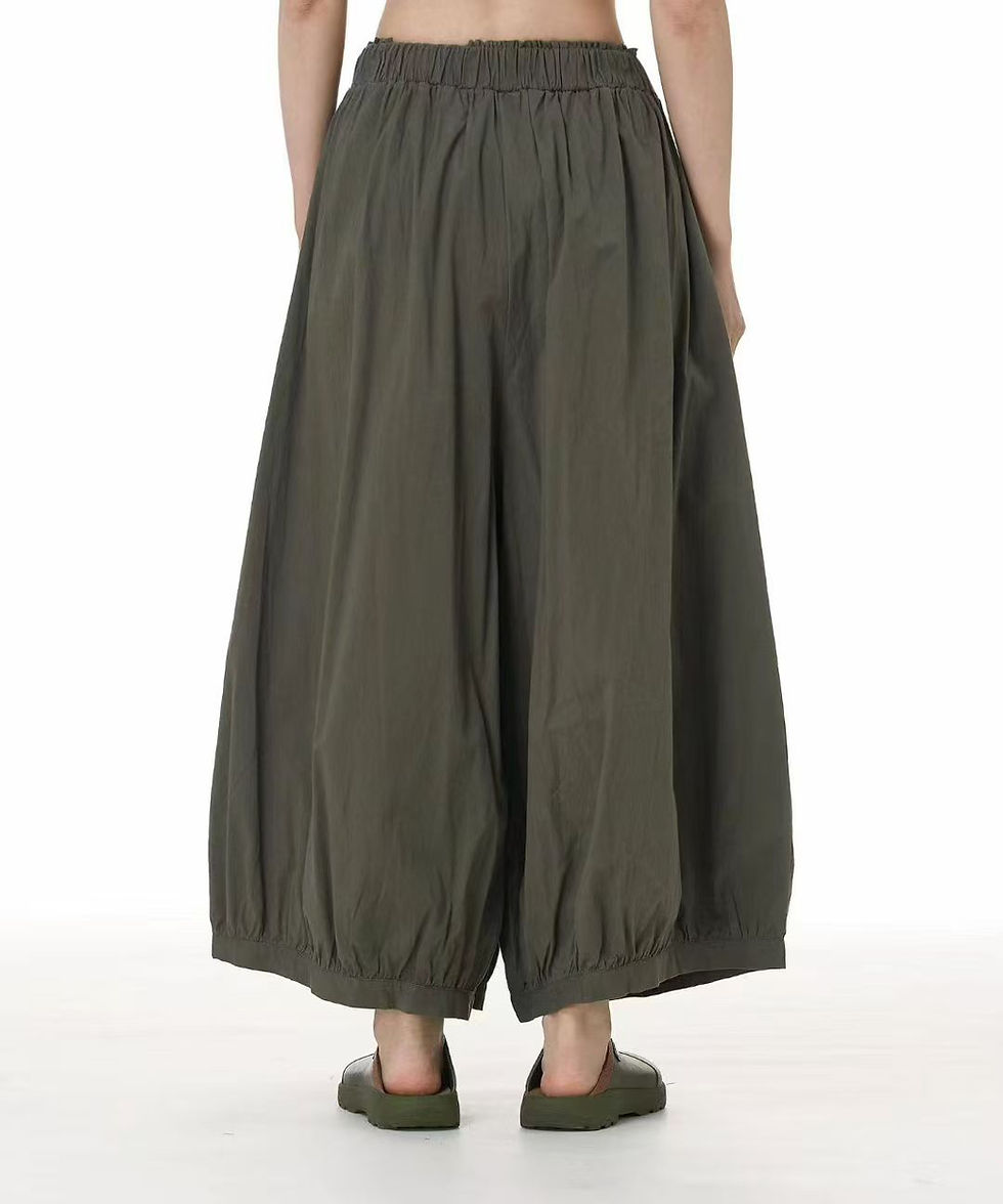 Thumbnail: 3925 army green, cotton pants 