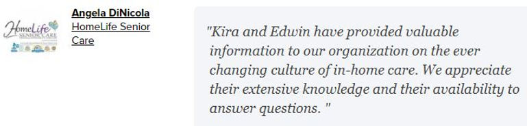 Image of a testimonial